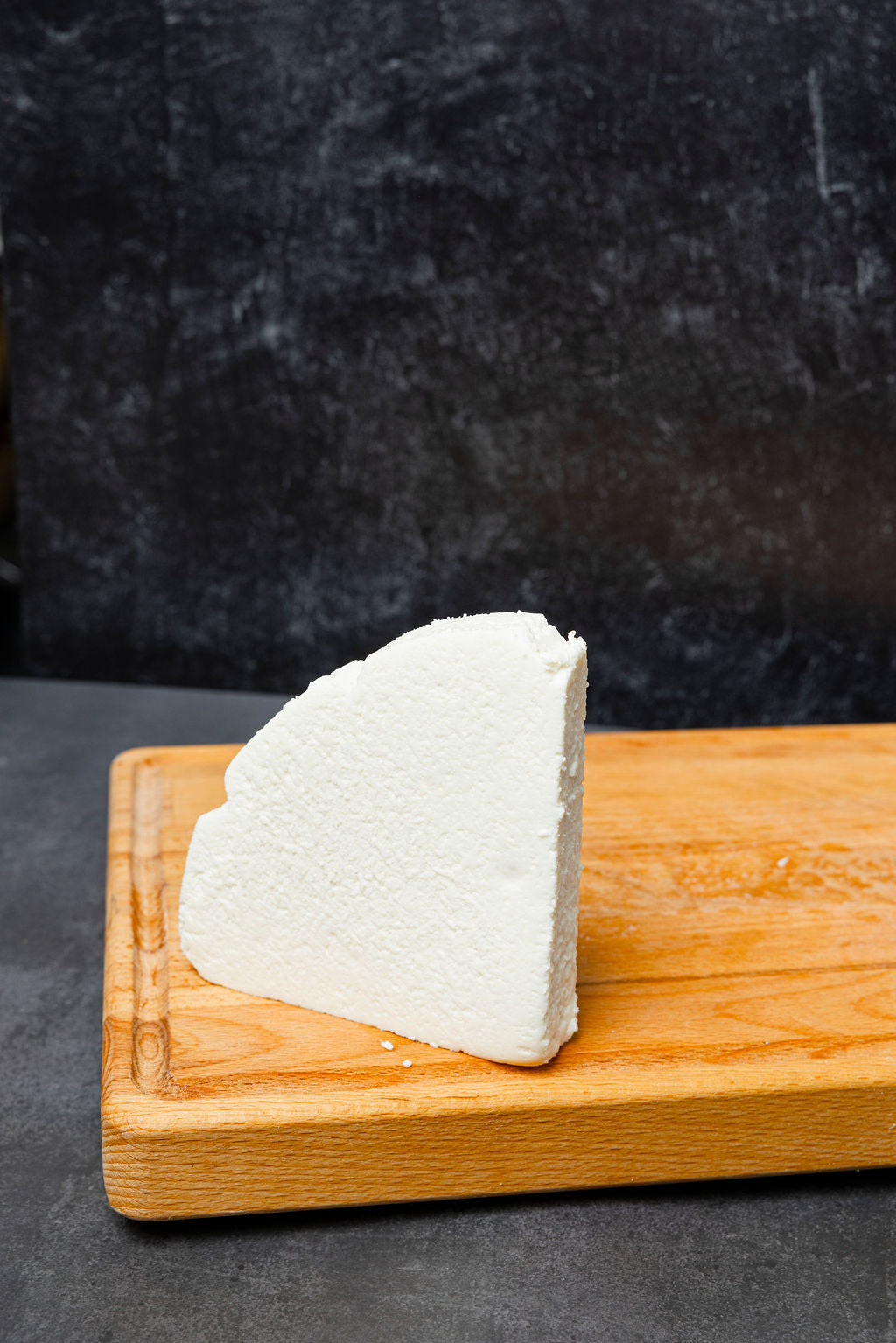 A slice of homemade white cheese from Don Peter’s.
